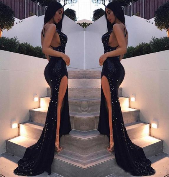 backless side split long evening gowns 2019 shiny sequins sleeveless spaghetti black mermaid party prom formal dress1898116, Black;red
backless side split long evening gowns 2019 shiny sequins sleeveless spaghetti black mermaid party prom formal dress1898116, Black;red