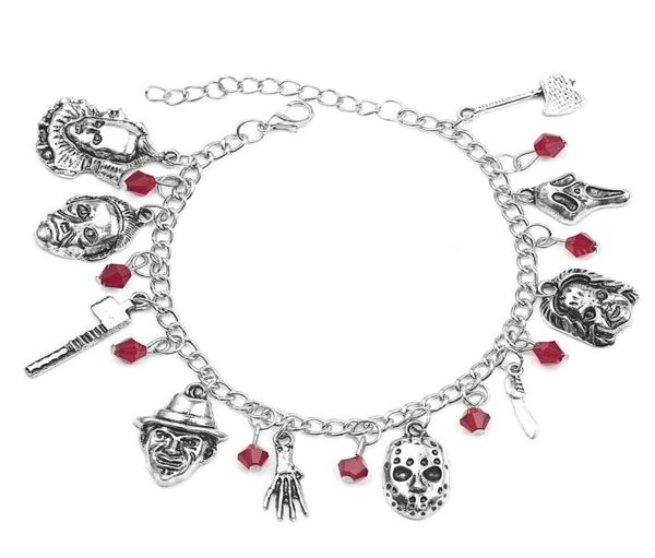 new fashion jewelry halloween mask horror scary theme scream saw jason comics movie cartoon logo series charm bracelet for women9949106, Golden;silver
new fashion jewelry halloween mask horror scary theme scream saw jason comics movie cartoon logo series charm bracelet for women9949106, Golden;silver