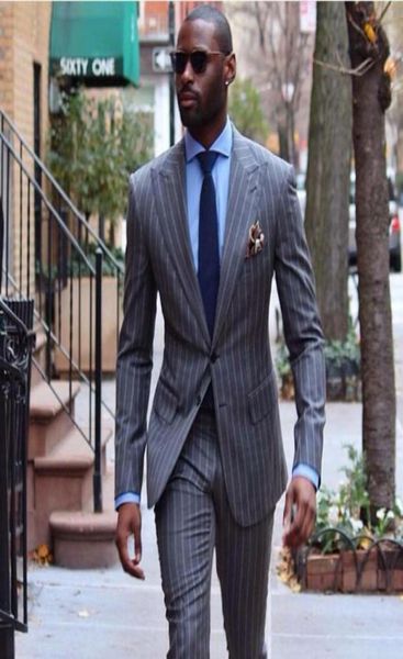 new fashion grey with strips groom tuxedos two button slim fit groomsmen blazer men formal suit party prom suitjacketpantstie 7112433, Black;gray
new fashion grey with strips groom tuxedos two button slim fit groomsmen blazer men formal suit party prom suitjacketpantstie 7112433, Black;gray