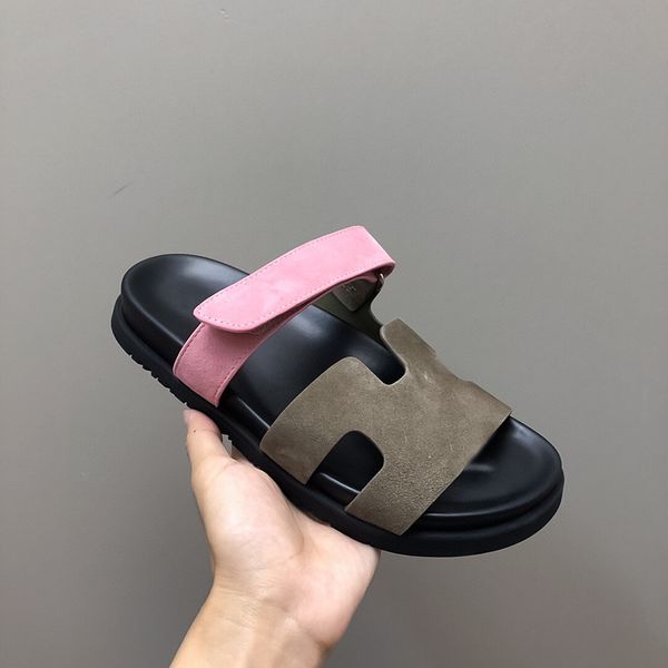 2023 new genuine leather frosted hook&loop casual thick bottom slippers couple summer slippers mens and womens sandals slippers beach shoes, Black
2023 new genuine leather frosted hook&loop casual thick bottom slippers couple summer slippers mens and womens sandals slippers beach shoes, Black