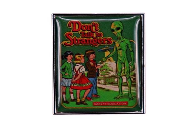 don039t talk to strangers pin brooch alien ufo badge vintage design collectible fashion jewelry decor1467937, Blue
don039t talk to strangers pin brooch alien ufo badge vintage design collectible fashion jewelry decor1467937, Blue