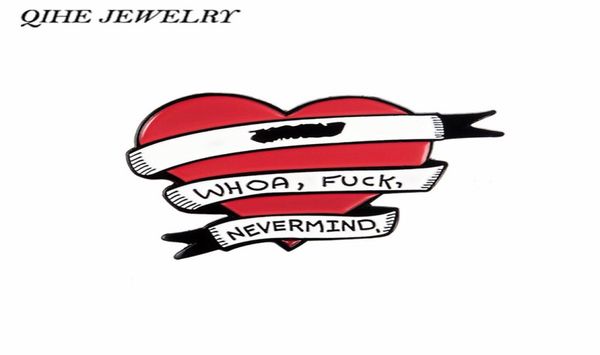 red heart banner brooches fxxk badges lapel pins funny quote jewelry for men women1159630, Gray
red heart banner brooches fxxk badges lapel pins funny quote jewelry for men women1159630, Gray