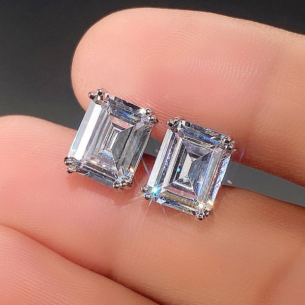 choucong handmade stud earrings simple fashion jewelry 925 sterling silver princess cut white z cz diamond gemstones party women band earrin, Golden;silver
choucong handmade stud earrings simple fashion jewelry 925 sterling silver princess cut white z cz diamond gemstones party women band earrin, Golden;silver
