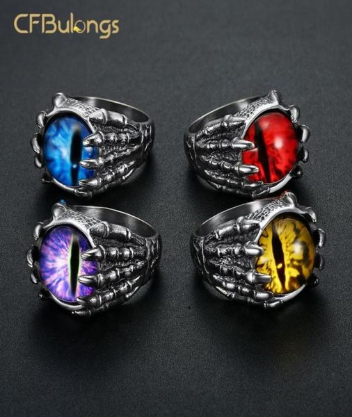 cluster rings cfbulongs 316l stainless steel unique red zircon dragon claw ring fashion men jewelry accessories whole2295681, Golden;silver
cluster rings cfbulongs 316l stainless steel unique red zircon dragon claw ring fashion men jewelry accessories whole2295681, Golden;silver