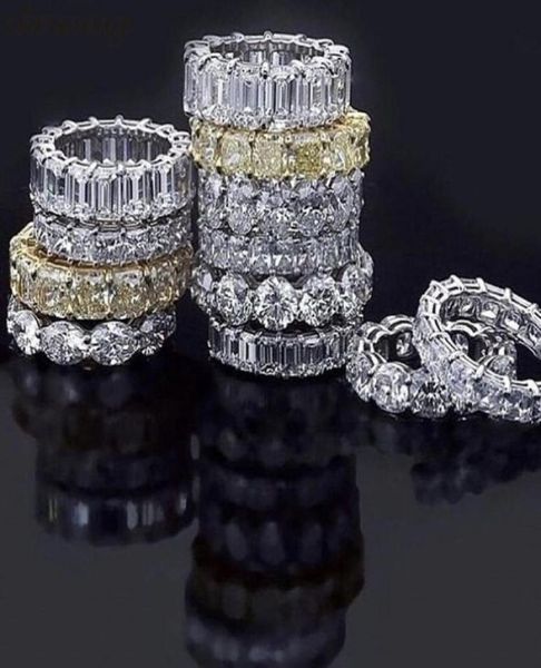 vecalon 18 styles eternity promise ring diamonds cz 925 sterling silver statement wedding band rings for women men jewelry gift9209008, Slivery;golden
vecalon 18 styles eternity promise ring diamonds cz 925 sterling silver statement wedding band rings for women men jewelry gift9209008, Slivery;golden