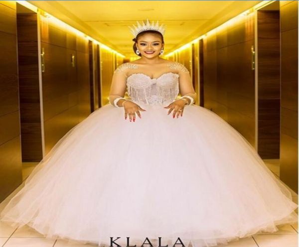 african wedding dresses sheer jewel neck luxury beaded tassel ball gown long sleeve bridal gowns back plus size wedding dress2045661, White
african wedding dresses sheer jewel neck luxury beaded tassel ball gown long sleeve bridal gowns back plus size wedding dress2045661, White