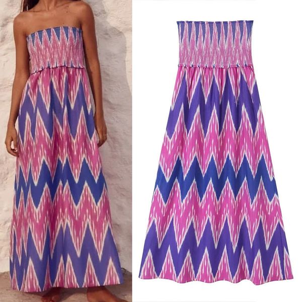 urban dresses traf strapless printed long dress for woman 2023 summer fashion multicoloured straight neckline elastic smocked party 230714, White;black
urban dresses traf strapless printed long dress for woman 2023 summer fashion multicoloured straight neckline elastic smocked party 230714, White;black
