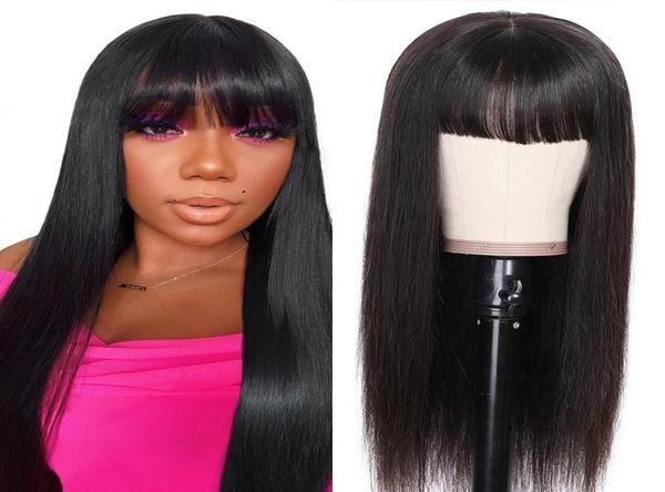peruvian machine made straight human hair wigs with bangs 150 remy hair glueless wig for women7806788, Black;brown
peruvian machine made straight human hair wigs with bangs 150 remy hair glueless wig for women7806788, Black;brown