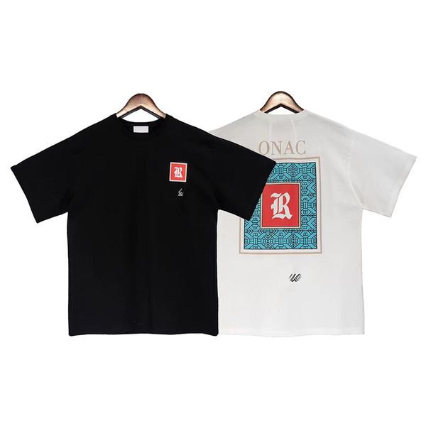men's t-shirt summer rhude crewneck t-shirt high street co-ed loose short sleeve white t-shirt, White;black
men's t-shirt summer rhude crewneck t-shirt high street co-ed loose short sleeve white t-shirt, White;black