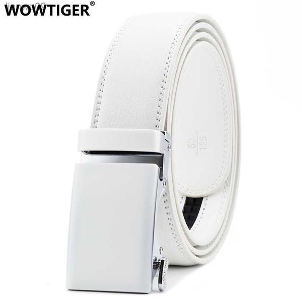 wowtiger black white cowhide genuine leather 35cm width belts for men male luxury automatic buckle men belt l230704, Black;brown
wowtiger black white cowhide genuine leather 35cm width belts for men male luxury automatic buckle men belt l230704, Black;brown