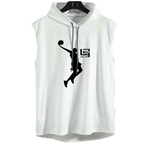 men' tank summer gyms mens hooded sleeveless vest sweatshirt fitness workout sportswear t shirt and shorts tracksuit 230715, White;black
men' tank summer gyms mens hooded sleeveless vest sweatshirt fitness workout sportswear t shirt and shorts tracksuit 230715, White;black
