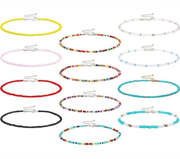 qimoshi 12pcs boho glass seed beads choker necklace colorful beaded rainbown beach bead choker necklaces for women7304173, Golden;silver
qimoshi 12pcs boho glass seed beads choker necklace colorful beaded rainbown beach bead choker necklaces for women7304173, Golden;silver