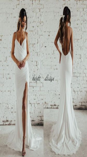 simple desigin katie may beach mermaid wedding dresses with slit full lace spaghetti backless holiday garden bridal dress 469112, White
simple desigin katie may beach mermaid wedding dresses with slit full lace spaghetti backless holiday garden bridal dress 469112, White