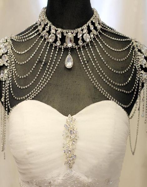 rhinestone crystal handmade bridal shoulder necklace pearl women pageant prom wedding shoulder jewelry chain necklaces 20185615108, Silver
rhinestone crystal handmade bridal shoulder necklace pearl women pageant prom wedding shoulder jewelry chain necklaces 20185615108, Silver
