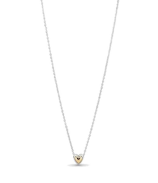 fine jewelry authentic 925 sterling silver necklace fit pendant charm domed golden heart collier necklace fashion love engagement diy weddin
fine jewelry authentic 925 sterling silver necklace fit pendant charm domed golden heart collier necklace fashion love engagement diy weddin