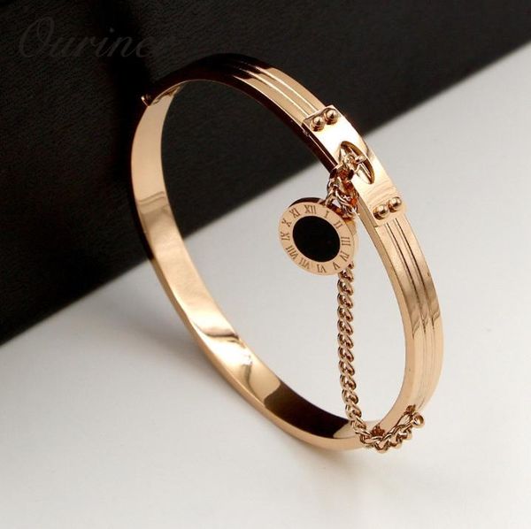 black round tag chain bangles roman numerals bracelet for women classic brand jewelry stainless steel rose gold bracelets k10413961005
black round tag chain bangles roman numerals bracelet for women classic brand jewelry stainless steel rose gold bracelets k10413961005