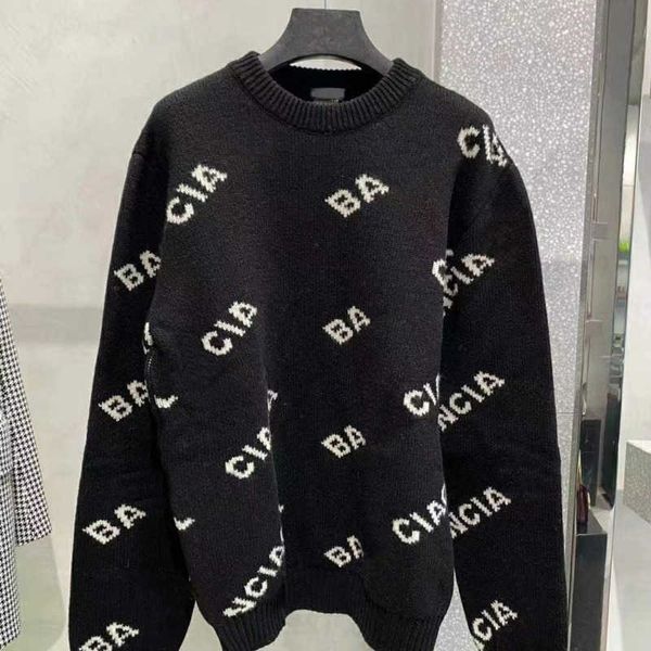 autumn and winter fashion brand knitted sweater womens round neck letter jacquard pullover coat designer sweatshirt warm casual sweaters, Black
autumn and winter fashion brand knitted sweater womens round neck letter jacquard pullover coat designer sweatshirt warm casual sweaters, Black