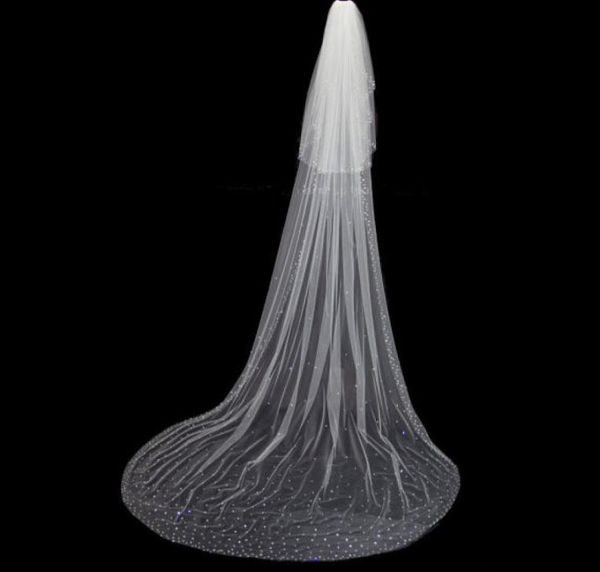 two layer white ivory wedding veil crystal cathedrarl length bridal veils with comb rhinestones edge2932554, Black
two layer white ivory wedding veil crystal cathedrarl length bridal veils with comb rhinestones edge2932554, Black