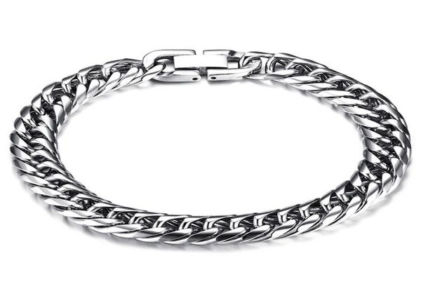 silver bracelets mens stainless steel chain on hand for man charm cuban link accessories gifts men punklink7584676, Black
silver bracelets mens stainless steel chain on hand for man charm cuban link accessories gifts men punklink7584676, Black