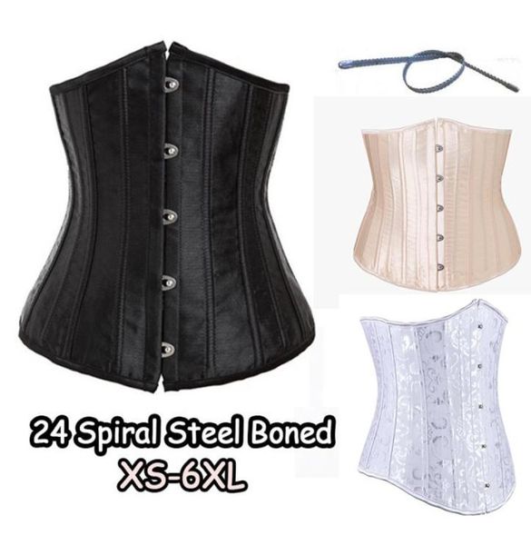 corset 24 full steel bone waist cinchertrainer satin corset waist training corsets underbust plus size corset modeling strap xs66124244, Black;white
corset 24 full steel bone waist cinchertrainer satin corset waist training corsets underbust plus size corset modeling strap xs66124244, Black;white