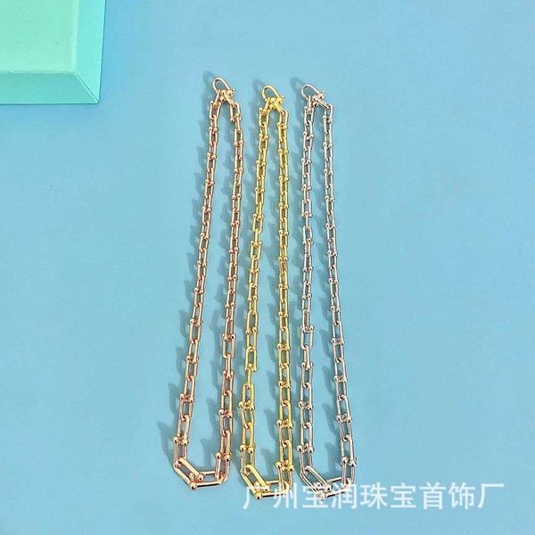 designer new tiffay hardwear series s925 sterling silver with diamond u-shaped horseshoe necklace fashion trend
designer new tiffay hardwear series s925 sterling silver with diamond u-shaped horseshoe necklace fashion trend