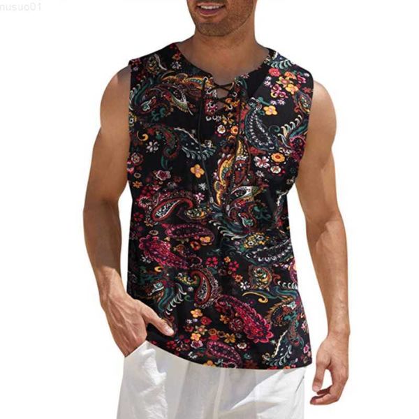 men's casual shirts men t-shirt shirts fashion sleeveless vintage print lace up square collar casual loose tees blouse summer streetwe, White;black
men's casual shirts men t-shirt shirts fashion sleeveless vintage print lace up square collar casual loose tees blouse summer streetwe, White;black