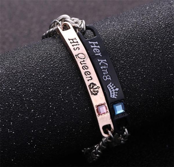 new letter diamond bracelet his queen her king lovers bracelet ornaments1774930, Golden;silver
new letter diamond bracelet his queen her king lovers bracelet ornaments1774930, Golden;silver
