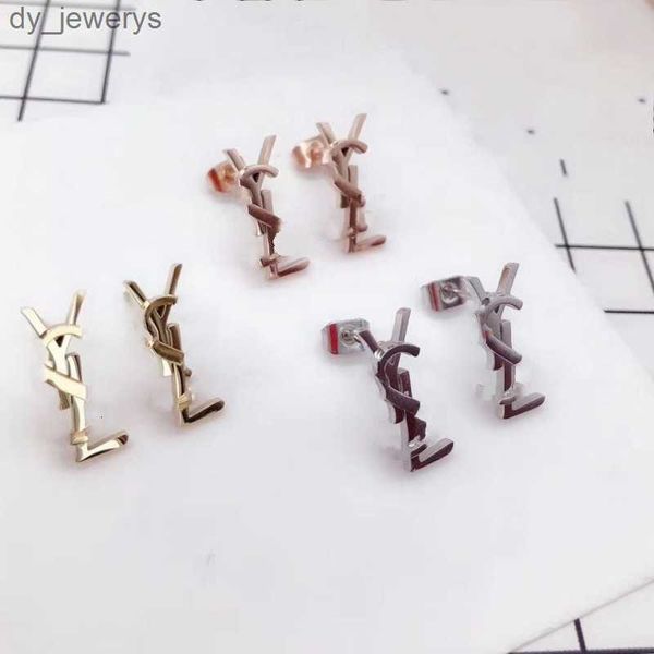 luxury designer branded y tiny stud 316l stainless steel 18k gold rose silver women letter engrave earrings girls wedding jewelry wholesale, Golden;silver 
luxury designer branded y tiny stud 316l stainless steel 18k gold rose silver women letter engrave earrings girls wedding jewelry wholesale, Golden;silver