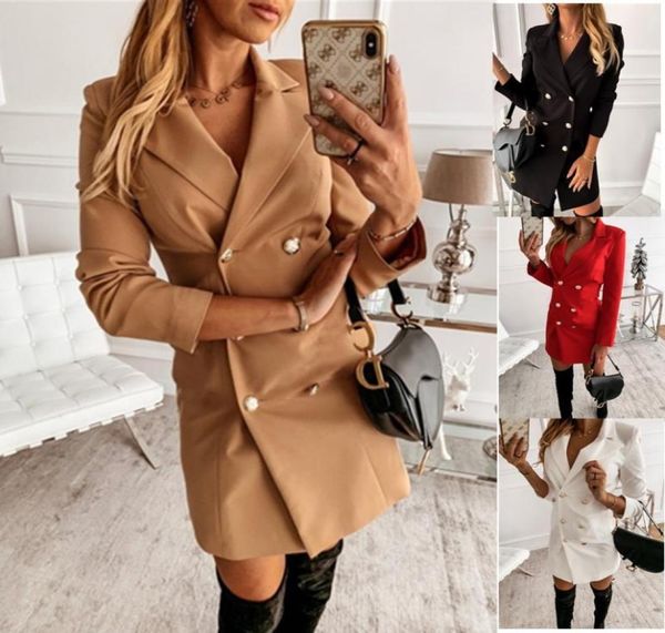 women office lady blazer dress casual notched collar aline mini dresses robe femme long sleeve buttons slim party4950852, Black;gray
women office lady blazer dress casual notched collar aline mini dresses robe femme long sleeve buttons slim party4950852, Black;gray