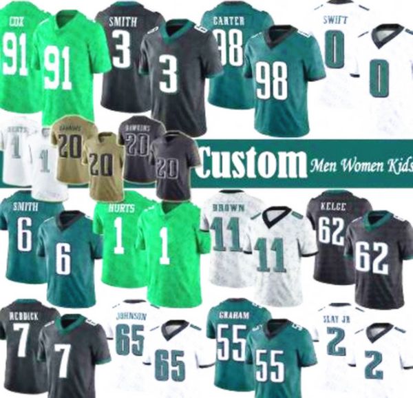 philadelphias jalen hurts eagles football jerseys super bowl lvii a.j. brown miles sanders devonta smith jason kelce haason reddick, White
philadelphias jalen hurts eagles football jerseys super bowl lvii a.j. brown miles sanders devonta smith jason kelce haason reddick, White