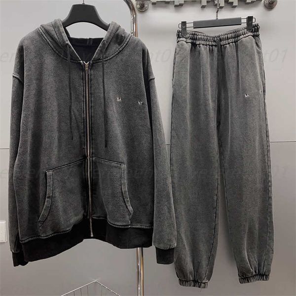 early fall tracksuit zip up hoodies sweaters sport pants women two piece set new embroidered logo drawstring hooded cardigan sweater jacket, Gray
early fall tracksuit zip up hoodies sweaters sport pants women two piece set new embroidered logo drawstring hooded cardigan sweater jacket, Gray