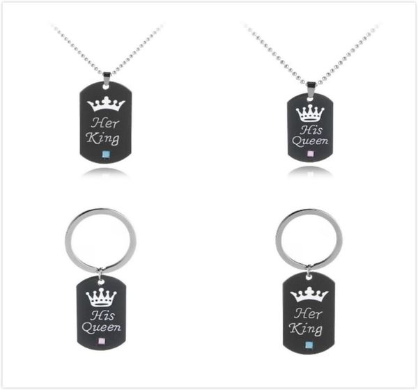 stainless steel her king his queen necklacekey chain dog tag crown couple necklacekeyring pendants chains lovers jewelry gift9739822, Silver
stainless steel her king his queen necklacekey chain dog tag crown couple necklacekeyring pendants chains lovers jewelry gift9739822, Silver