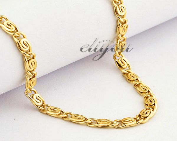yellow rose gold filled necklace mens womens chain snail link whole fashion jewelry gift 45mm lgn2165224972, Black
yellow rose gold filled necklace mens womens chain snail link whole fashion jewelry gift 45mm lgn2165224972, Black