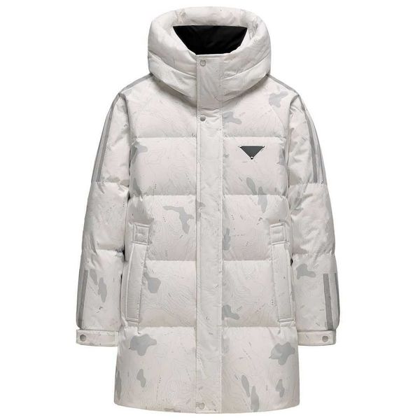 autumn and winter men's hooded striped print medium long down jacket, 90% white duck down filling soft and warm, cuff tightening withou, Black
autumn and winter men's hooded striped print medium long down jacket, 90% white duck down filling soft and warm, cuff tightening withou, Black
