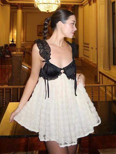 urban dresses taruxy white flower lace backless dress for women summer sleeveless patchwork loose mini elegant party vestidos 230714, White;black
urban dresses taruxy white flower lace backless dress for women summer sleeveless patchwork loose mini elegant party vestidos 230714, White;black