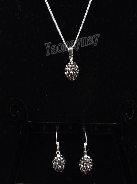 fashion rhinestone jewellery set hematite disco ball pendant earrings and necklace for women 10 sets whole3268041, Silver
fashion rhinestone jewellery set hematite disco ball pendant earrings and necklace for women 10 sets whole3268041, Silver