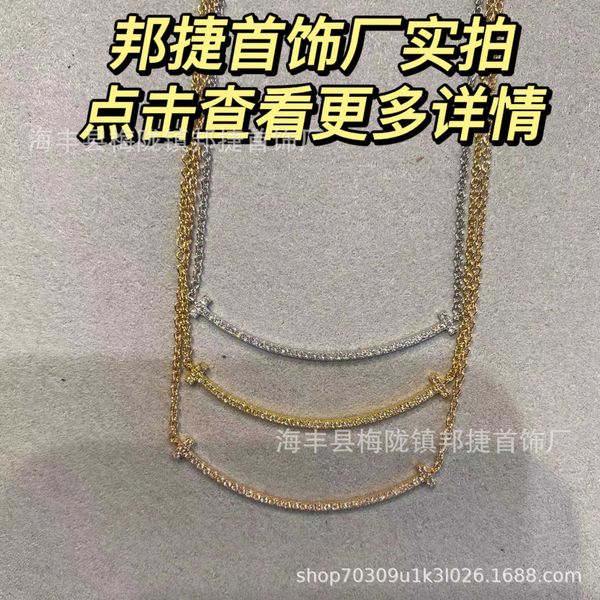 designer new high version smile necklace seiko cnc medium smiling face s925 sterling silver 18k rose gold tiffay premium collar chain
designer new high version smile necklace seiko cnc medium smiling face s925 sterling silver 18k rose gold tiffay premium collar chain
