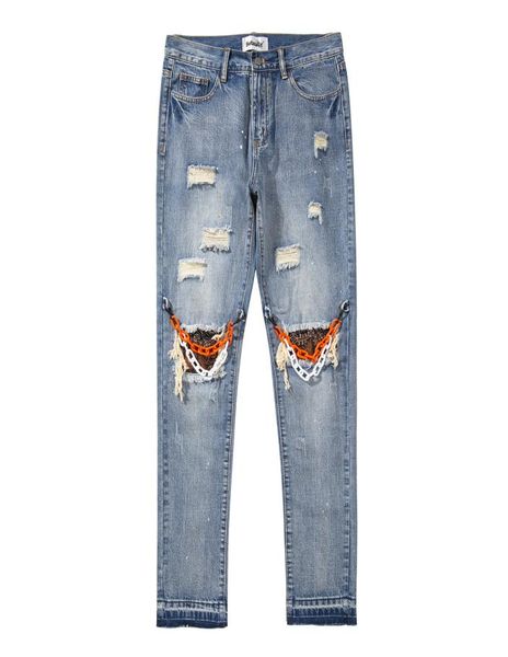 men039s high street patch jeans fashion chain hole straight leg denim pants retro loose casual trousers8179715, Blue
men039s high street patch jeans fashion chain hole straight leg denim pants retro loose casual trousers8179715, Blue