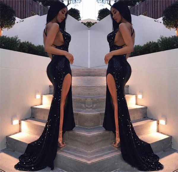 backless side split long evening gowns 2019 shiny sequins sleeveless spaghetti black mermaid party prom formal dress7401839, Black;red
backless side split long evening gowns 2019 shiny sequins sleeveless spaghetti black mermaid party prom formal dress7401839, Black;red