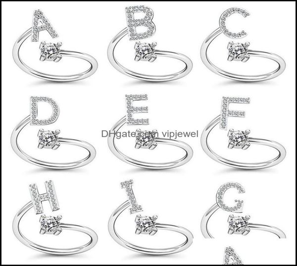 band rings jewelry gold color initials az letter alphabet adjustable opening rhinestone finger for women party wedding gift drop 4311969, Silver
band rings jewelry gold color initials az letter alphabet adjustable opening rhinestone finger for women party wedding gift drop 4311969, Silver