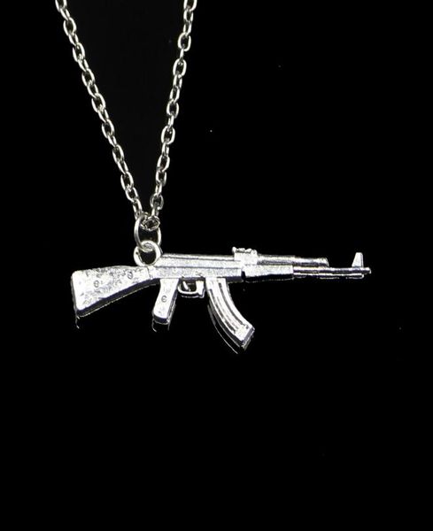 fashion 4415mm machine gun assault rifle ak47 pendant necklace link chain for female choker necklace creative jewelry party gift4067082, Silver
fashion 4415mm machine gun assault rifle ak47 pendant necklace link chain for female choker necklace creative jewelry party gift4067082, Silver