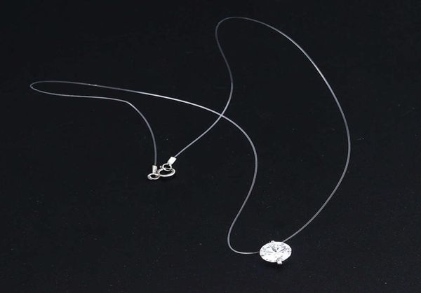 transparent fishline 925 silver zircon clavicle chain mermaid tear pendant necklace5181742
transparent fishline 925 silver zircon clavicle chain mermaid tear pendant necklace5181742