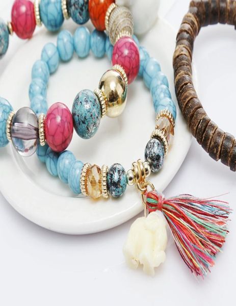 fashion allmatch cute elephant bracelet multilayer handmade beaded bracelet turquoise wood tassel bracelet1572561, Black
fashion allmatch cute elephant bracelet multilayer handmade beaded bracelet turquoise wood tassel bracelet1572561, Black