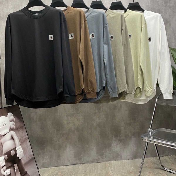 high version long sleeve tshirt mens oversize tshirts carhart designer tshirt men women sweatshirt embroidery round neck pullover sweater, White;black
high version long sleeve tshirt mens oversize tshirts carhart designer tshirt men women sweatshirt embroidery round neck pullover sweater, White;black