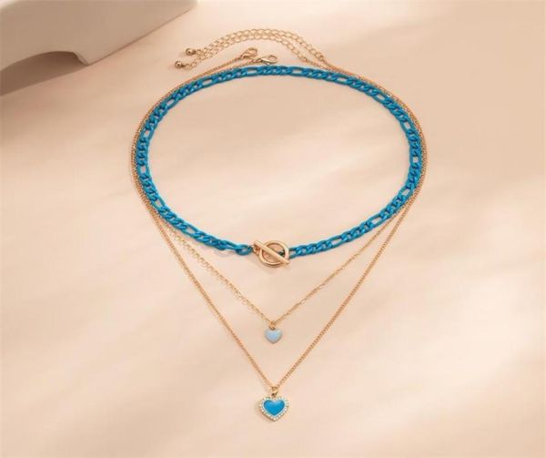 multilayer blue love pendant necklace bracelet gradual change designer jewelry bracelets ring womens mens couple fashion gold sil7750000, Silver
multilayer blue love pendant necklace bracelet gradual change designer jewelry bracelets ring womens mens couple fashion gold sil7750000, Silver