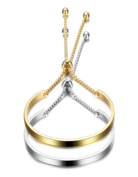 2020 new fashion gold silver stainless steel bangle bracelets for women adjustable high polished bracelet whole7608390, Black
2020 new fashion gold silver stainless steel bangle bracelets for women adjustable high polished bracelet whole7608390, Black