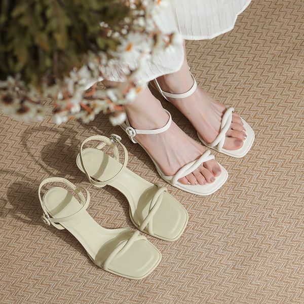 sandals women high heels simple style one-line strap open-toe sandals ladies ins versatile stiletto heel summer fairy females pumps 230714, Black
sandals women high heels simple style one-line strap open-toe sandals ladies ins versatile stiletto heel summer fairy females pumps 230714, Black