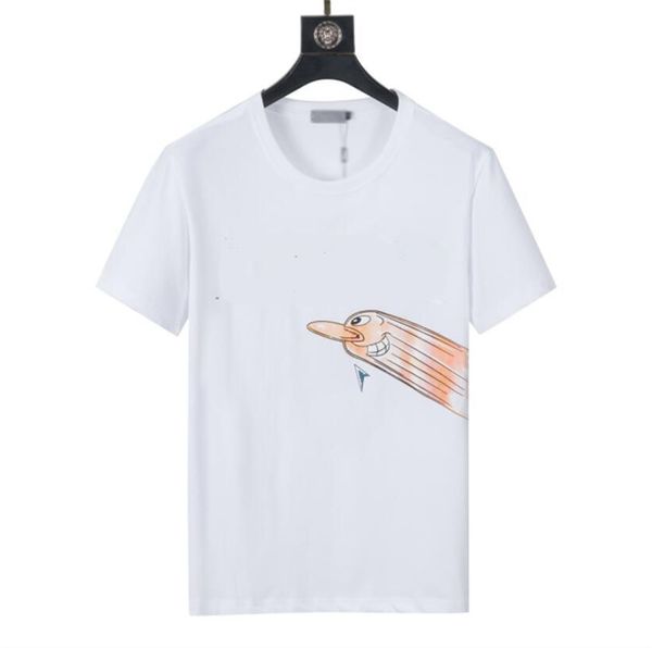 23 new early spring new print short-sleeved t-shirt, super good feel, fashionable and versatile, same style for men and women, round neck fa, White;black
23 new early spring new print short-sleeved t-shirt, super good feel, fashionable and versatile, same style for men and women, round neck fa, White;black