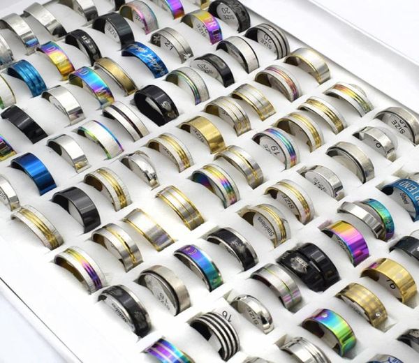 50 pieces mix stainless steel ring whole men titanium steel blackgoldsilver color classic statement ring for women jewelry6828769, Silver
50 pieces mix stainless steel ring whole men titanium steel blackgoldsilver color classic statement ring for women jewelry6828769, Silver
