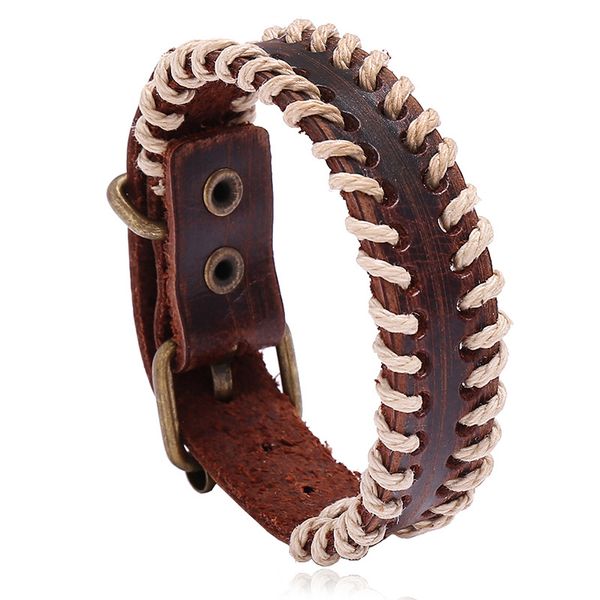 brand new vintage leather wristband wrap bracelets for men women real leather jewelry accessories adjustable factory price stock, Black
brand new vintage leather wristband wrap bracelets for men women real leather jewelry accessories adjustable factory price stock, Black